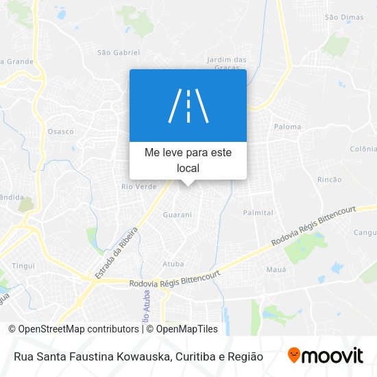 Rua Santa Faustina Kowauska mapa
