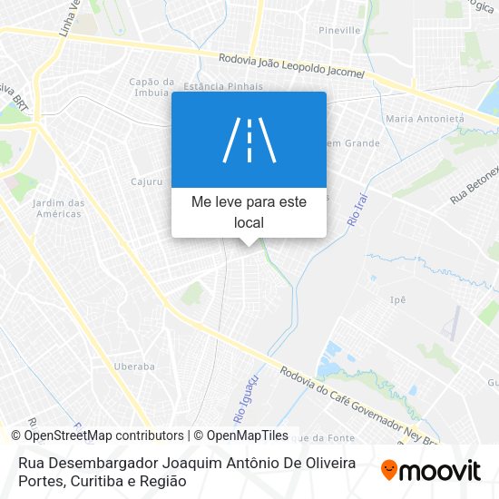 Rua Desembargador Joaquim Antônio De Oliveira Portes mapa