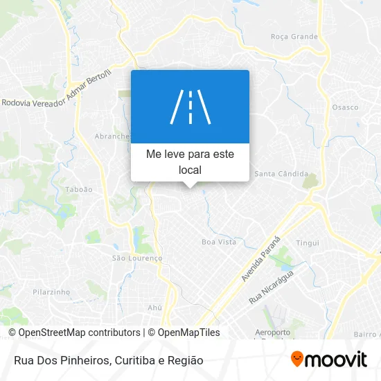 Rua Dos Pinheiros mapa