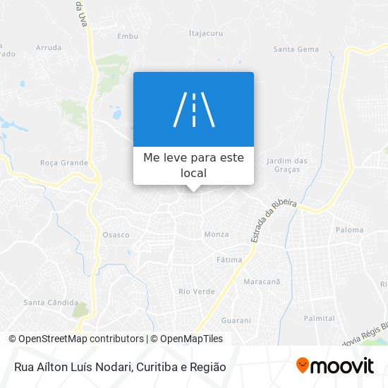 Rua Aílton Luís Nodari mapa