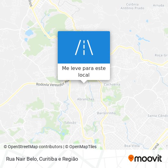 Rua Nair Belo mapa