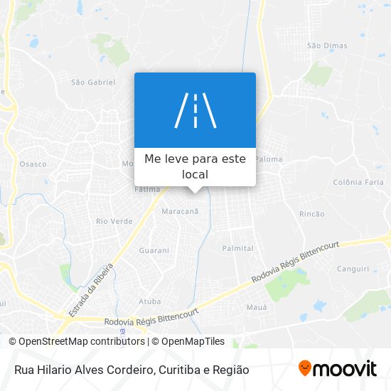 Rua Hilario Alves Cordeiro mapa