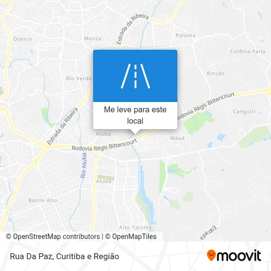 Rua Da Paz mapa
