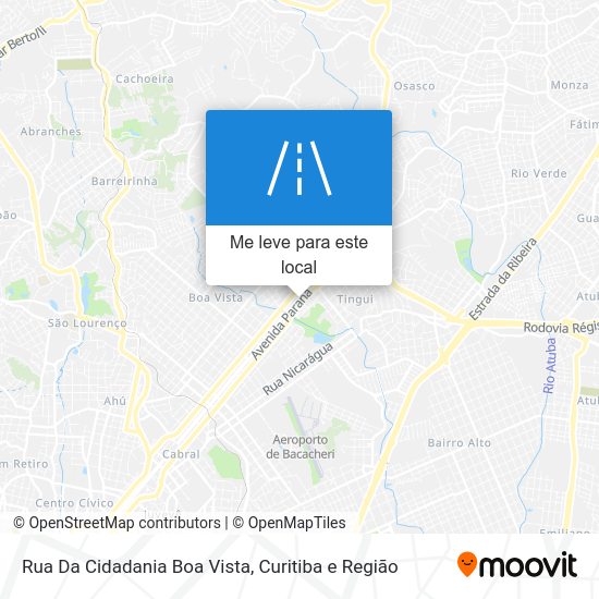 Rua Da Cidadania Boa Vista mapa