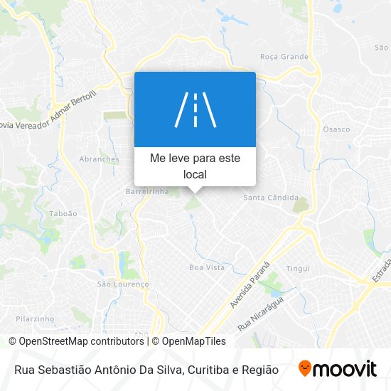 Rua Sebastião Antônio Da Silva mapa