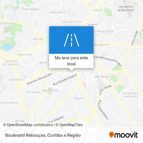 Boulevard Rebouças mapa