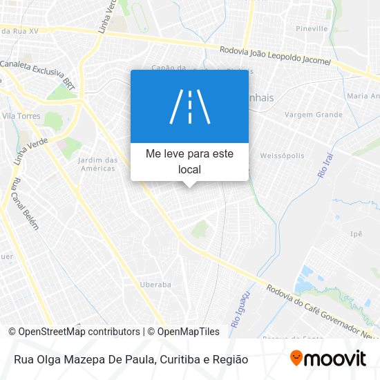 Rua Olga Mazepa De Paula mapa