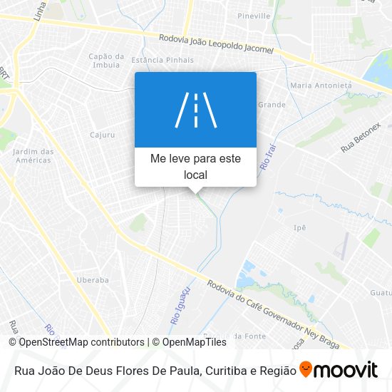 Rua João De Deus Flores De Paula mapa