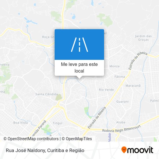 Rua José Naldony mapa