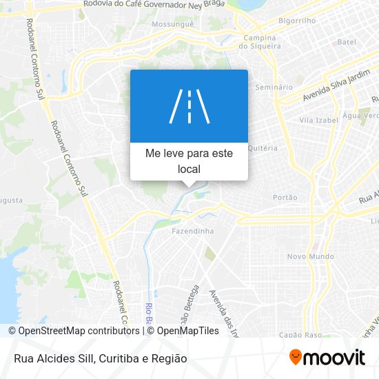 Rua Alcides Sill mapa