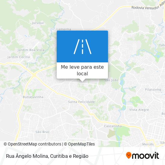 Rua Ângelo Molina mapa