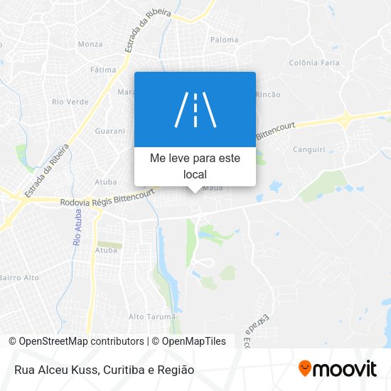 Rua Alceu Kuss mapa