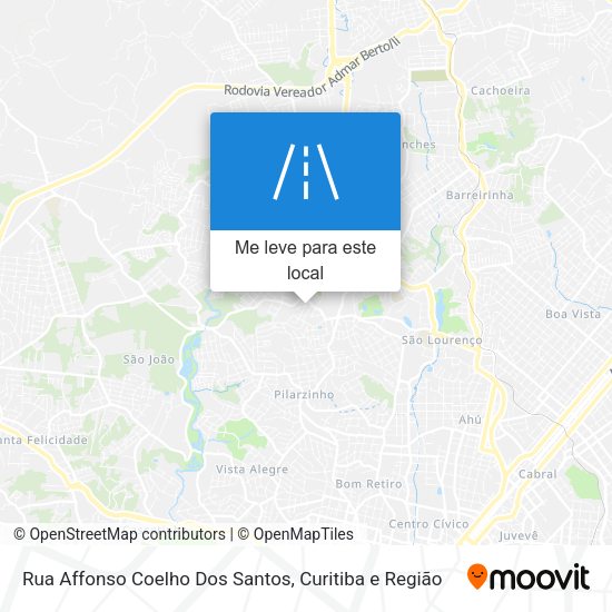 Rua Affonso Coelho Dos Santos mapa