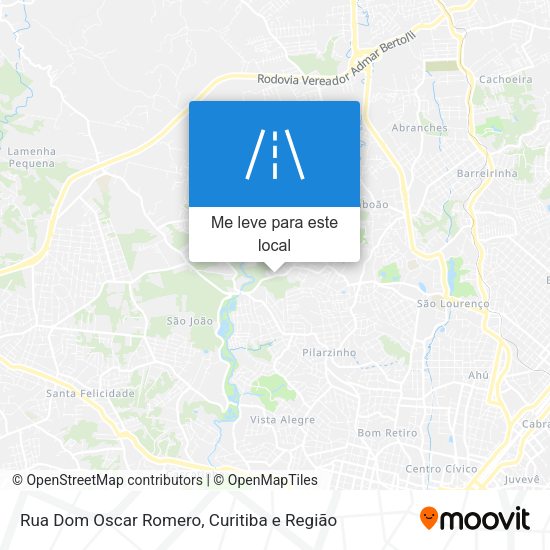 Rua Dom Oscar Romero mapa