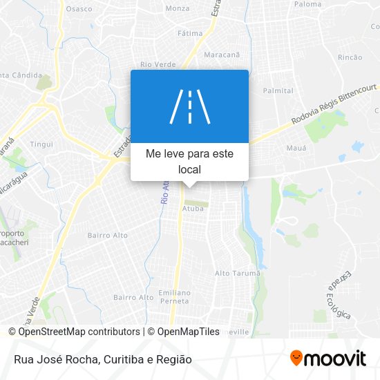 Rua José Rocha mapa
