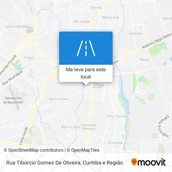 Rua Tibúrcio Gomes De Oliveira mapa
