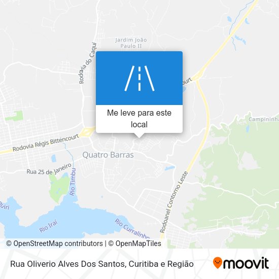 Rua Oliverio Alves Dos Santos mapa