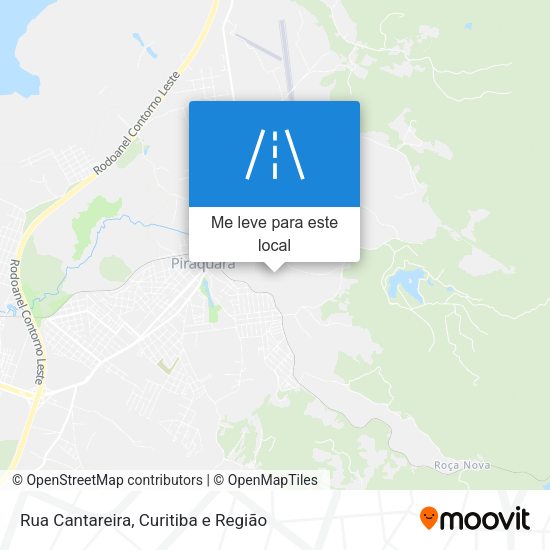 Rua Cantareira mapa