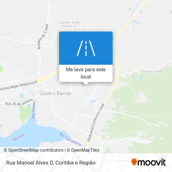Rua Manoel Alves D mapa