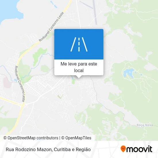 Rua Rodozino Mazon mapa