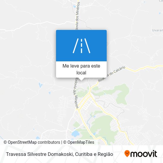 Travessa Silvestre Domakoski mapa
