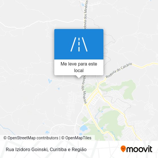 Rua Izidoro Goinski mapa