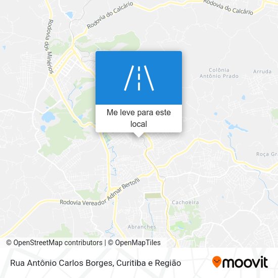 Rua Antônio Carlos Borges mapa