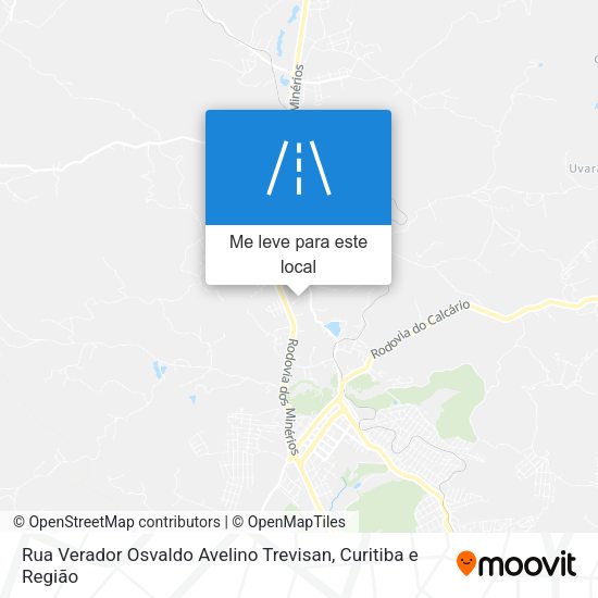 Rua Verador Osvaldo Avelino Trevisan mapa