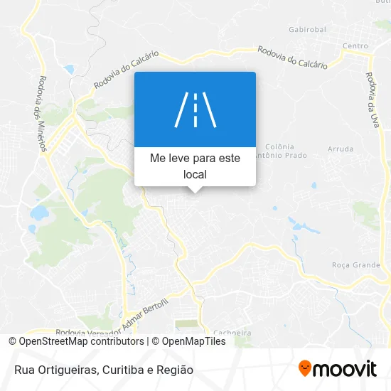 Rua Ortigueiras mapa