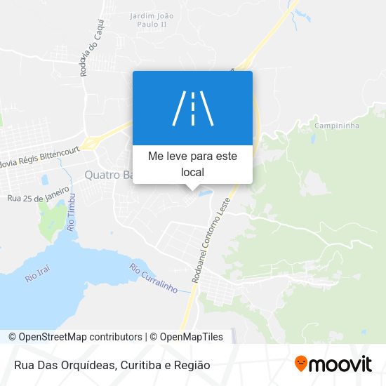 Rua Das Orquídeas mapa