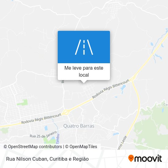 Rua Nilson Cuban mapa