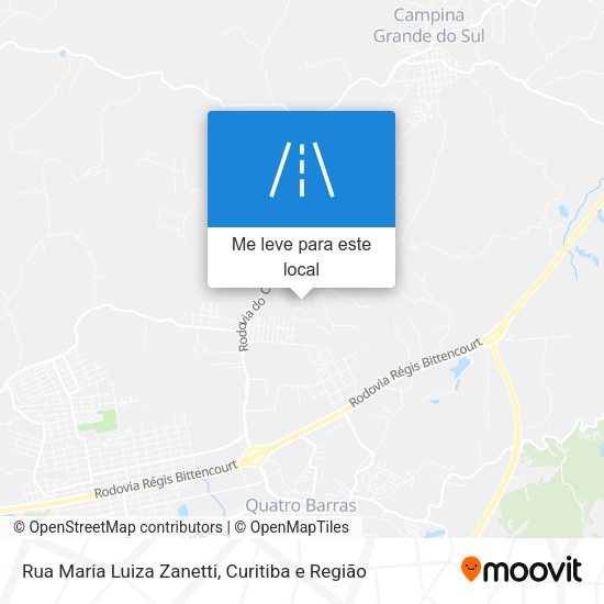 Rua Maria Luiza Zanetti mapa