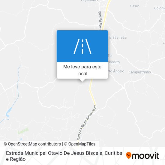 Estrada Municipal Otavio De Jesus Biscaia mapa