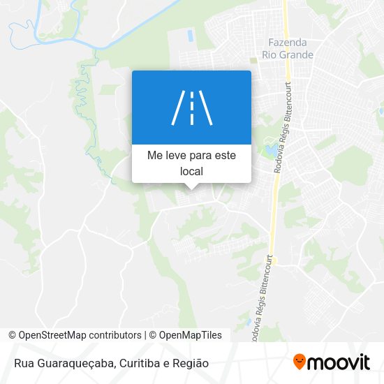 Rua Guaraqueçaba mapa
