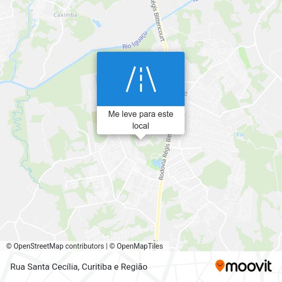 Rua Santa Cecília mapa