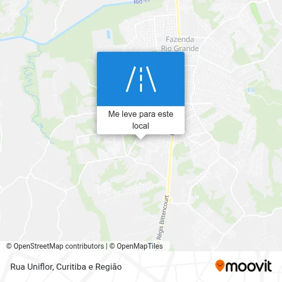 Rua Uniflor mapa