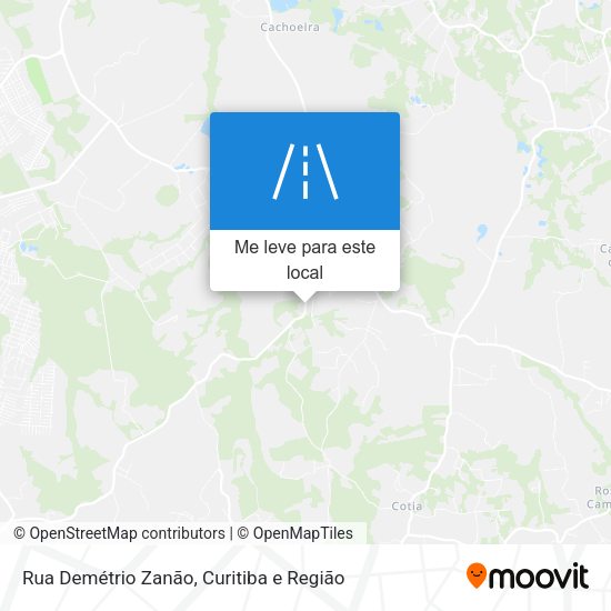 Rua Demétrio Zanão mapa