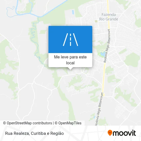 Rua Realeza mapa