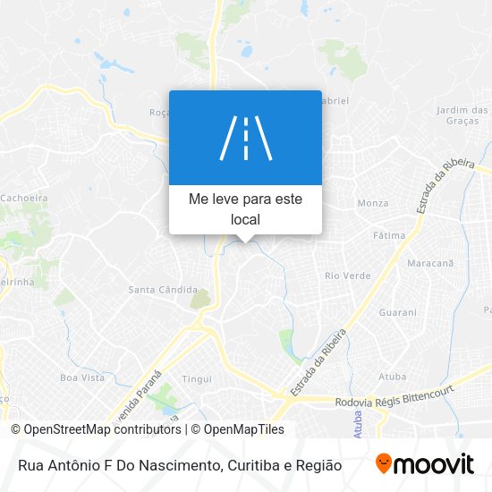 Rua Antônio F Do Nascimento mapa