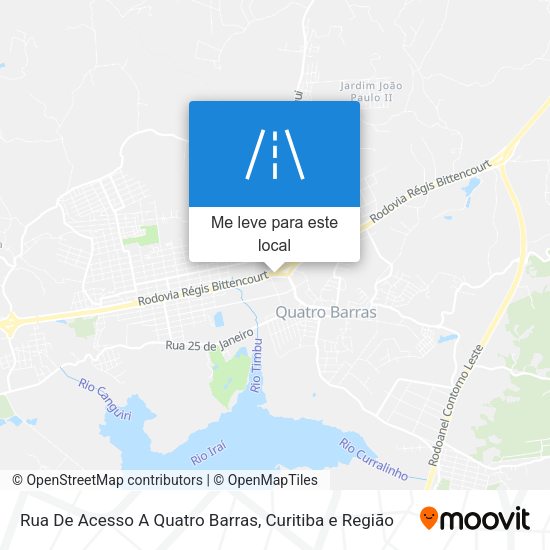 Rua De Acesso A Quatro Barras mapa
