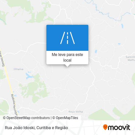 Rua João Idoski mapa