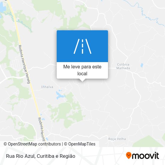 Rua Rio Azul mapa