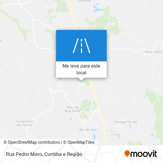 Rua Pedro Moro mapa