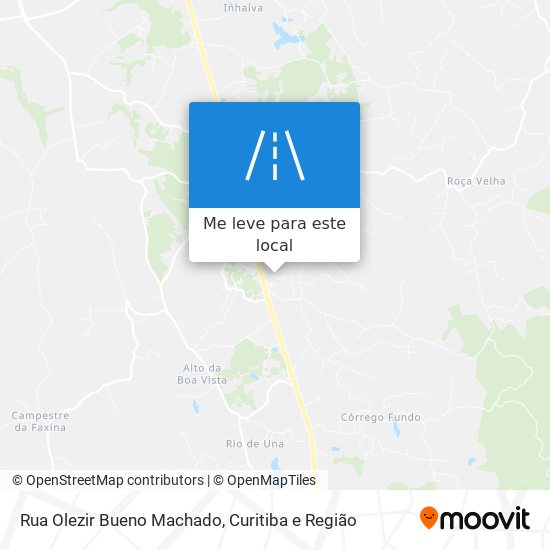 Rua Olezir Bueno Machado mapa