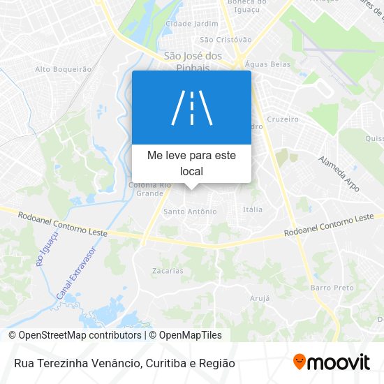 Rua Terezinha Venâncio mapa
