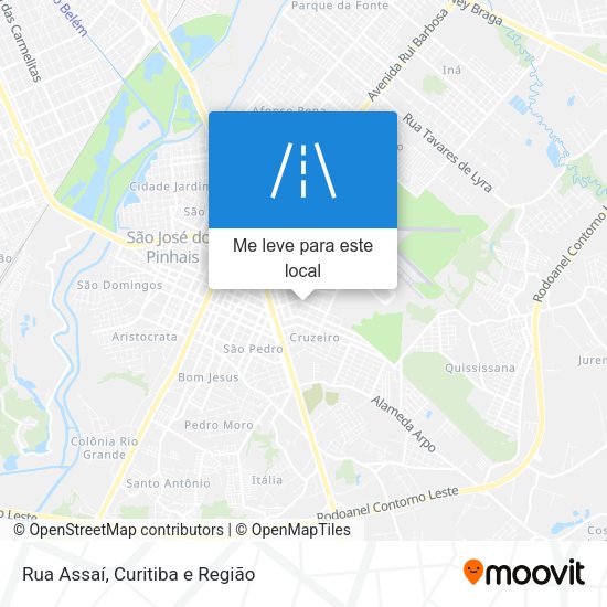 Rua Assaí mapa