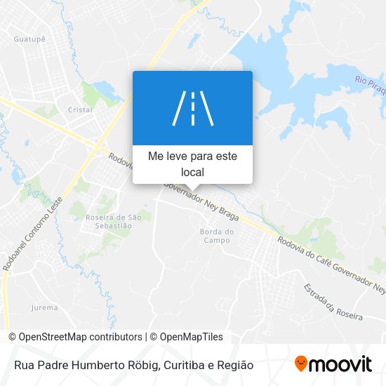 Rua Padre Humberto Röbig mapa