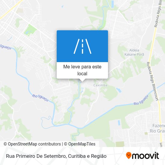 Rua Primeiro De Setembro mapa