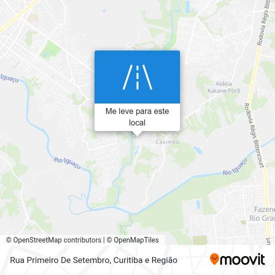 Rua Primeiro De Setembro mapa