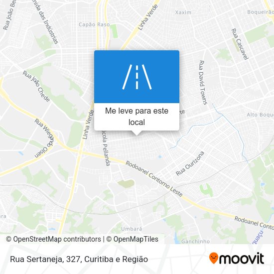 Rua Sertaneja, 327 mapa